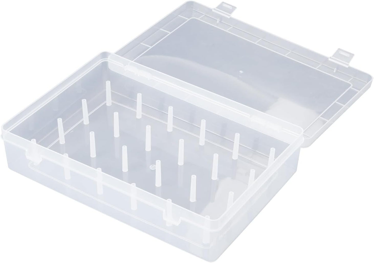 42 Spools Thread Spool Organizers Storage Box, Clear L