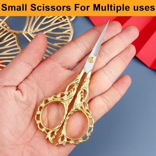 4.7 INCH Mini Stainless Steel Embroidery Scissors, Sharp Pointed Tip