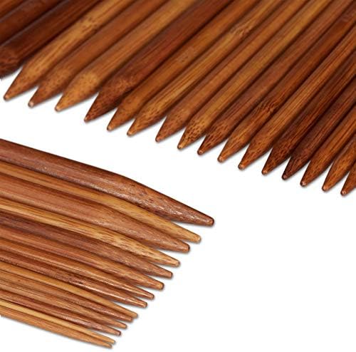 Relaxdays 150 Knitting Needles Double Ended 15 Sizes 2 to 10 mm for
