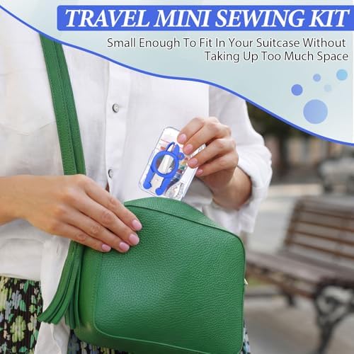 Knitgrip 15 Pack Mini Sewing Kits, Small Travel Emergency Repair Kit