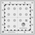 Creative Grids Batting Buddy Template Set, 9-1/2 x 9-1/2 Inch