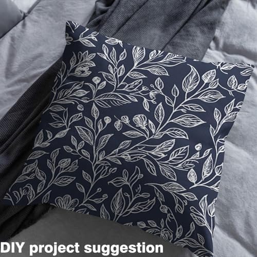 Feelyou Flowers Upholstery Fabric By The Yard, Vintage Flowers Pattern