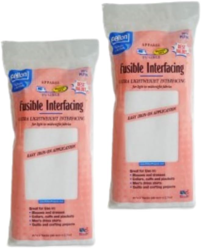 Pellon 15 inches x 3 Yards White Fusible Interfacing (2-Pack)