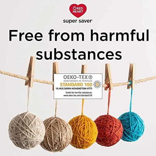 Red Heart Super Saver Jumbo Yarn for Crocheting, Black, 2-Pack