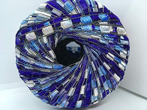 Berlini East Track II Metallic Accent Ladder Ribbon Yarn 50 Gram