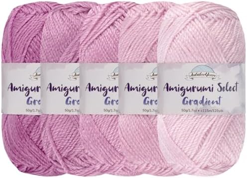JubileeYarn Amigurumi Select Gradient Yarn - Wisteria - 5 Skeins