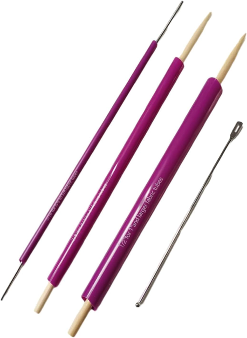YICBOR Fabric Tube Turner Set 3 Sizes with Ball Point Bodkin