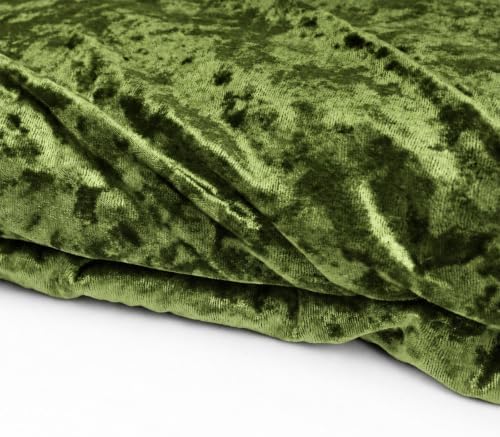 Efavormart Dusty Sage Green Crushed Velvet Fabric Bolt, DIY Craft