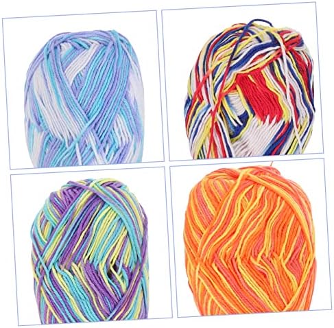 Multi Color Cotton Yarn 10 Rolls for Crocheting and Knitting Xmas