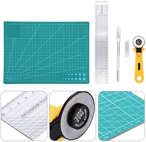 5 PCS Rotary Cutter Set,Sewing Handmade Crafting Tool Kit Paper Fabric