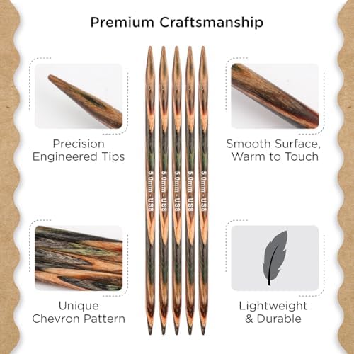 Knitter’s Pride Terra Double-Point Needle 8”(20cm) - US 8(5mm)