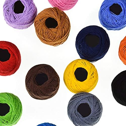 16 Roll Embroidery Thread Set - Assorted Colors Cotton Floss for Cross