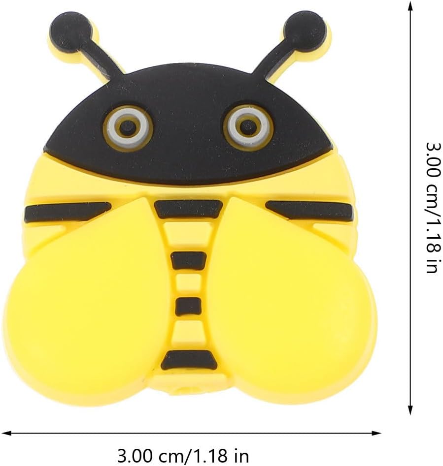 6pcs Bee Knitting Needle Caps, Silicone Point Protectors
