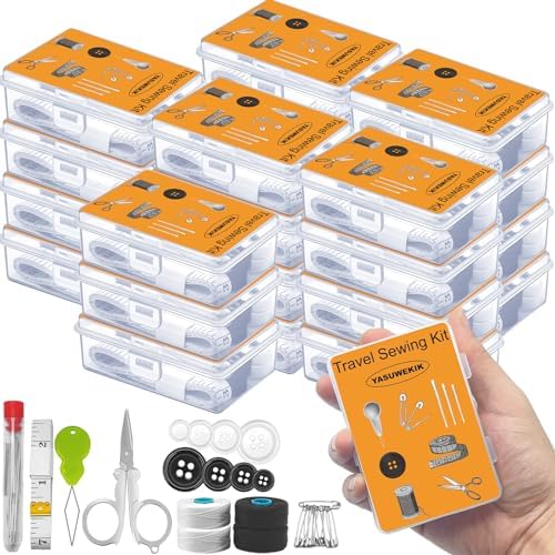 8 Pack Mini Travel Sewing Kits Bulk Small Emergency Sewing Kits