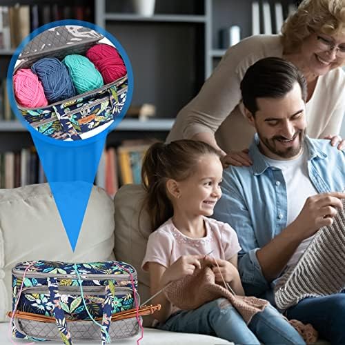 Yarn Bag-Large Size-Yarn Storage Organizer with Grommets-Portable