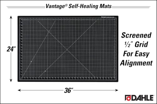 Dahle Vantage 10673 Premium Self-Healing Cutting Mat, 24"x36", 1/2"