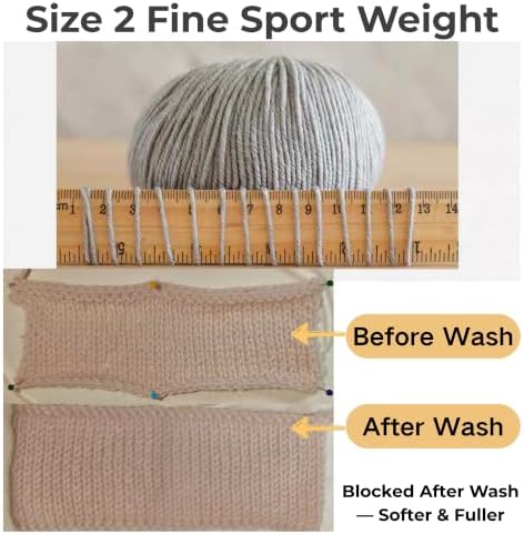 1oo% Australian Merino Wool Yarn | Size 3 Fine Sport | 4 Skeins 200g