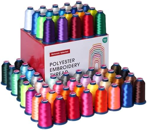 Poolin Embroidery Machine Thread Richword Selected 60 Colors 40WT