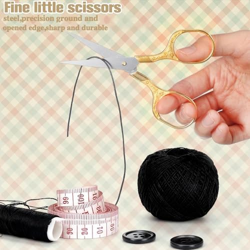 Lanties 12 Pcs Small Sewing Scissors Sharp Embroidery Vintage Crochet