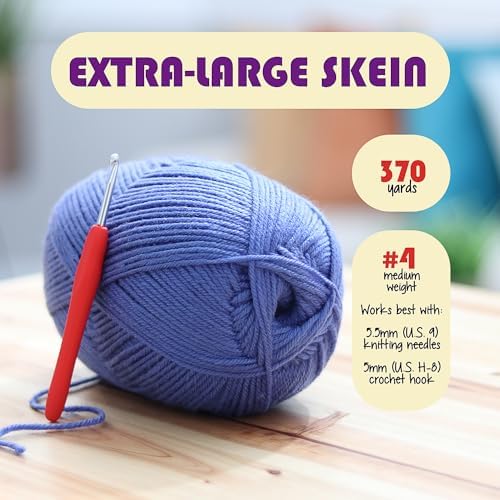 Acrylic Yarn for Crocheting & Knitting – Soft Crochet Yarn for