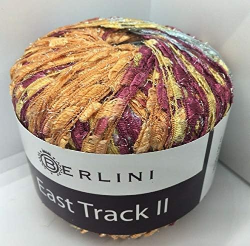 Berlini East Track II Metallic Accent Ladder Ribbon Yarn 50 Gram