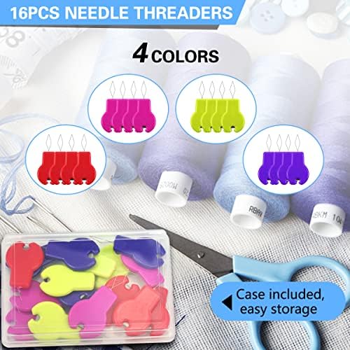 Lechchy 16 Pcs Sewing Machine Needle Threaders