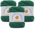 Peaches & Creme Solids 100% Cotton Yarn for Crocheting, Forest Green