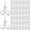 Chumia 50 Pcs Stainless Steel Small Folding Scissors, Foldable