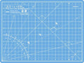 Elan Self Healing Cutting Mat 9x12 Inch, Blue Craft Board A4