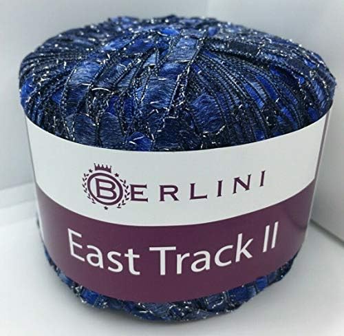 Berlini East Track II Metallic Accent Ladder Ribbon Yarn 50 Gram