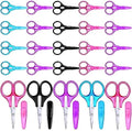 Tatuo 25 Pcs Small Craft Scissors 3.4" Mini Sewing Scissors, Regular