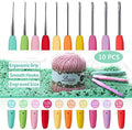 10pcs Small Size Lace Crochet Hooks (0.5~2.75mm), Small Ergonomic