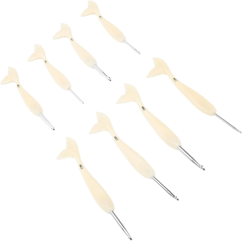 Yechiry Ergonomic Crochet Hook Set for Knitting, 2.5mm to 6.0mm, 8Pcs