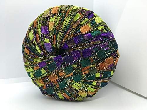 Berlini East Track II Metallic Accent Ladder Ribbon Yarn 50 Gram