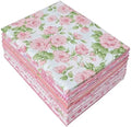 14 Pcs Pink Cotton Fat Quarters Quilting Fabric Bundles 18x22 inch