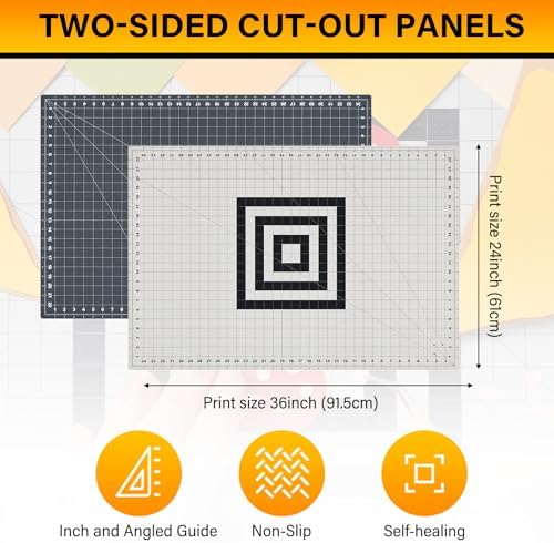 24" x 36" Self Healing Cutting Mat Large Double-Sided Grid Cutting