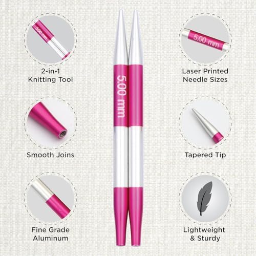 KnitPro Smartstix Deluxe Interchangeable Needle Set 4" (10cm) | 7 US