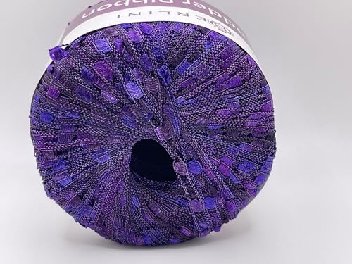 Purple Royale Berlini Ladder Ribbon Yarn #161-50 Grams (1.75 Ounces)
