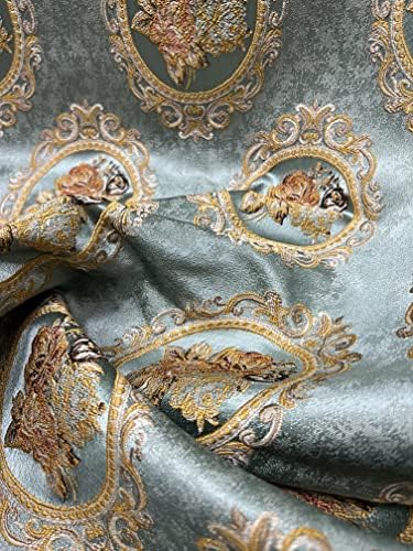 Luxurious Woven Jacquard Victorian Mirror Floral Design Heavy