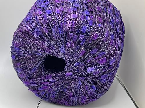 Purple Royale Berlini Ladder Ribbon Yarn #161-50 Grams (1.75 Ounces)