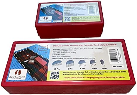 Suricata Knitting Combs - Set of 50 Curved Edge Combs with Extra 100