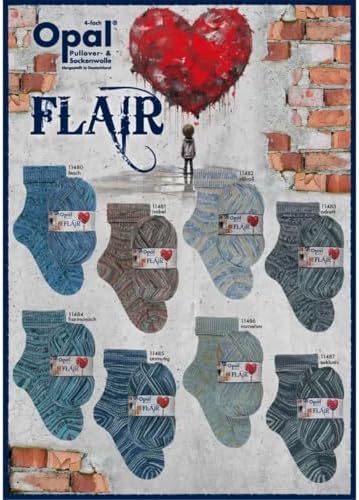 Opal 4-Ply Sock Yarn, Flair Collection, 100 g / 460 Yards