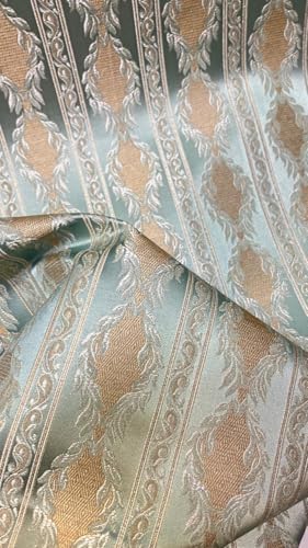 Luxurious Woven Jacquard Damask Stripes Heavy Furnishing Fabric for