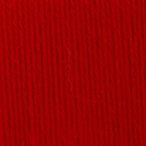 Patons Kroy Socks Yarn - (1) Gauge - 1.75 oz - Red - For Crochet