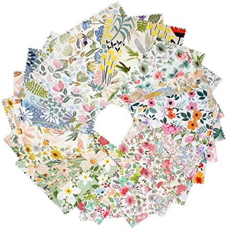 Charm Packs Fabric for Quilting 42Pcs 5'' Precut Fabric Quilt Squares