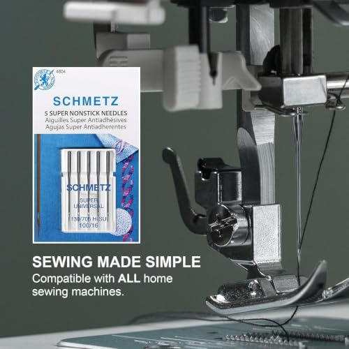 Super NonStick Sewing Machine Needle Bundle, Assorted Sizes