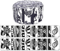 Soimoi 40Pcs Block & Paisley Print Cotton Precut Fabrics for Quilting