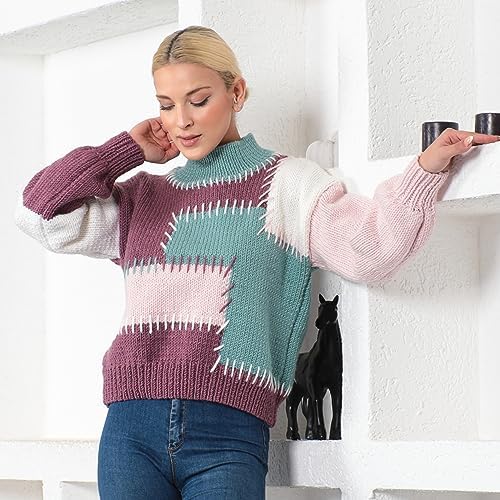 Estako Megastar, 75% Acrylic 25% Wool Yarn, Chunky Bulky 5, Cream