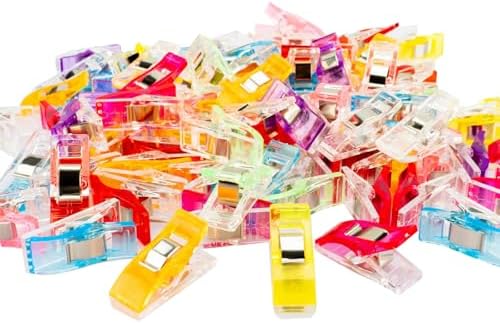 Multipurpose Sewing Clips Pack of 100, Perfect Alternative Quilting