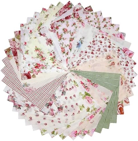 Nodsaw 42Pcs 10 Inch Cotton Layer Cake Squares